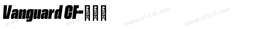 Vanguard CF字体转换
